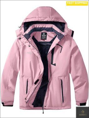 Plus Size Ski Jacket Waterproof Winter Coat Snow Jacket Hood